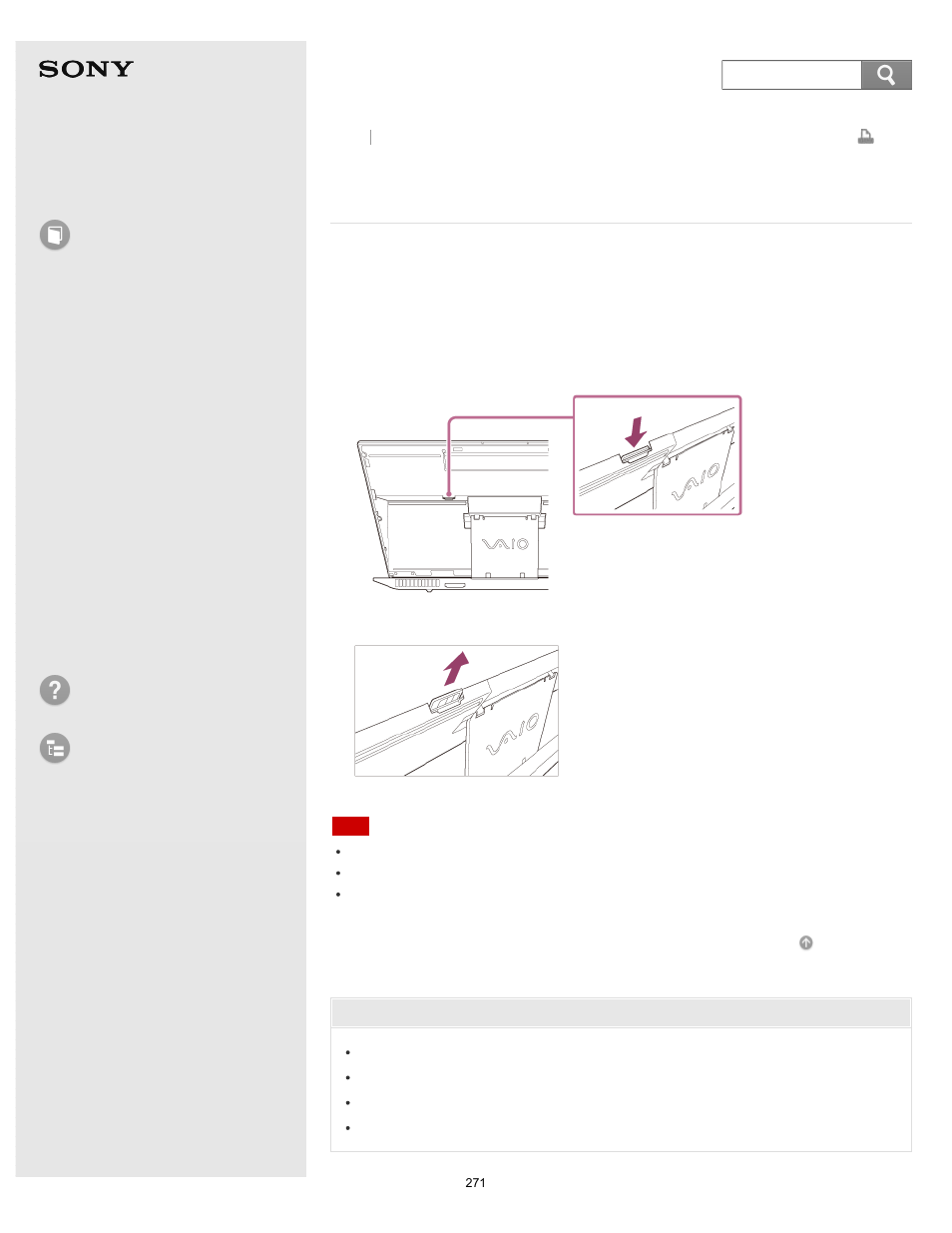 User guide, How to use, Troubleshooting list of topics | Vaio duo 13 | Sony SVD13213CYB User Manual | Page 271 / 484