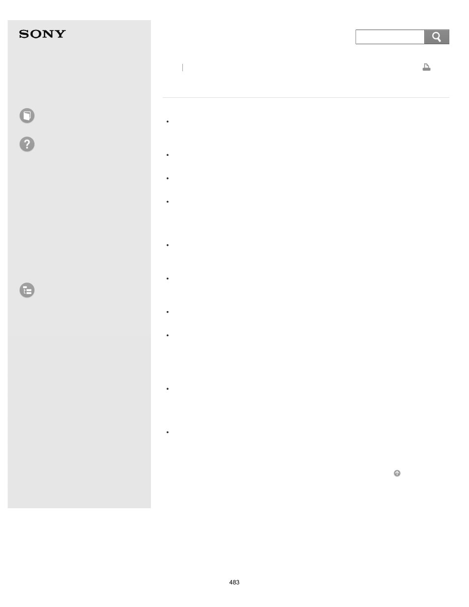 What should i do if i cannot print a document, User guide, How to use troubleshooting | List of topics | Sony SVD13213CYB User Manual | Page 483 / 484