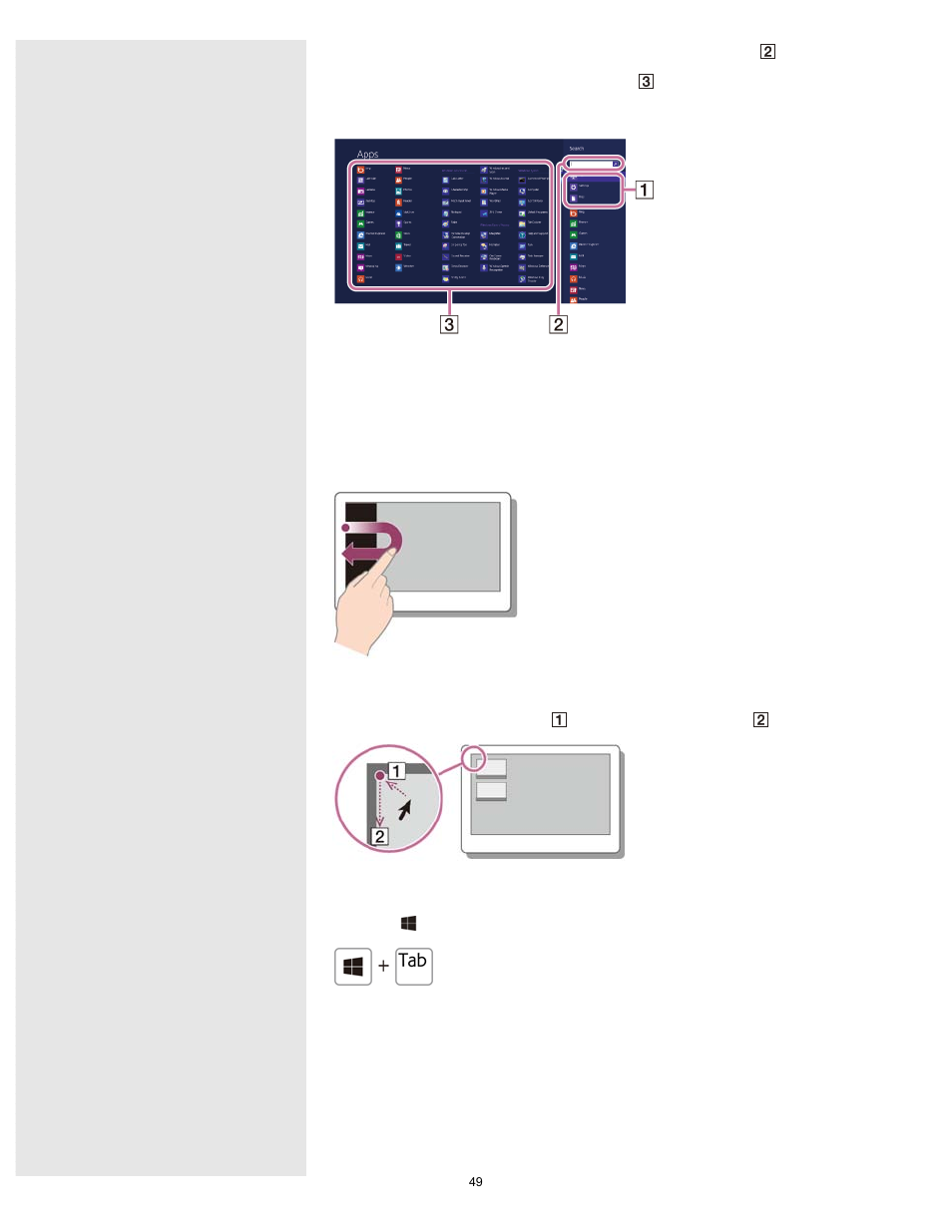 Search | Sony SVD13213CYB User Manual | Page 49 / 484