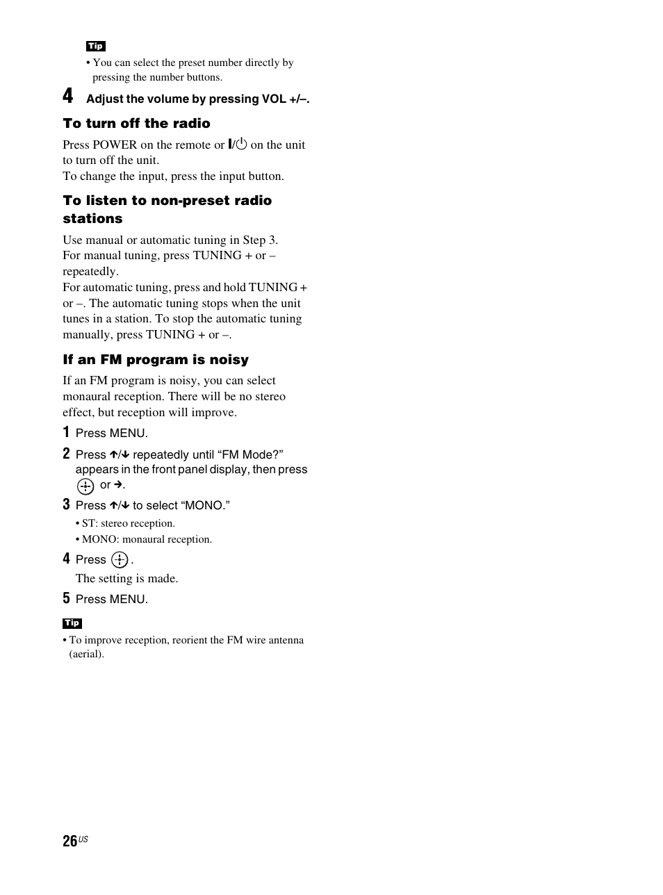 Sony RHT-S10 User Manual | Page 26 / 164