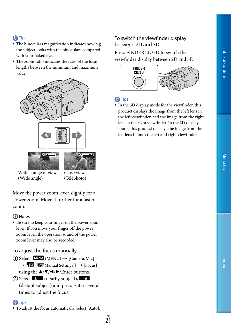 Sony DEV-5 User Manual | Page 21 / 98