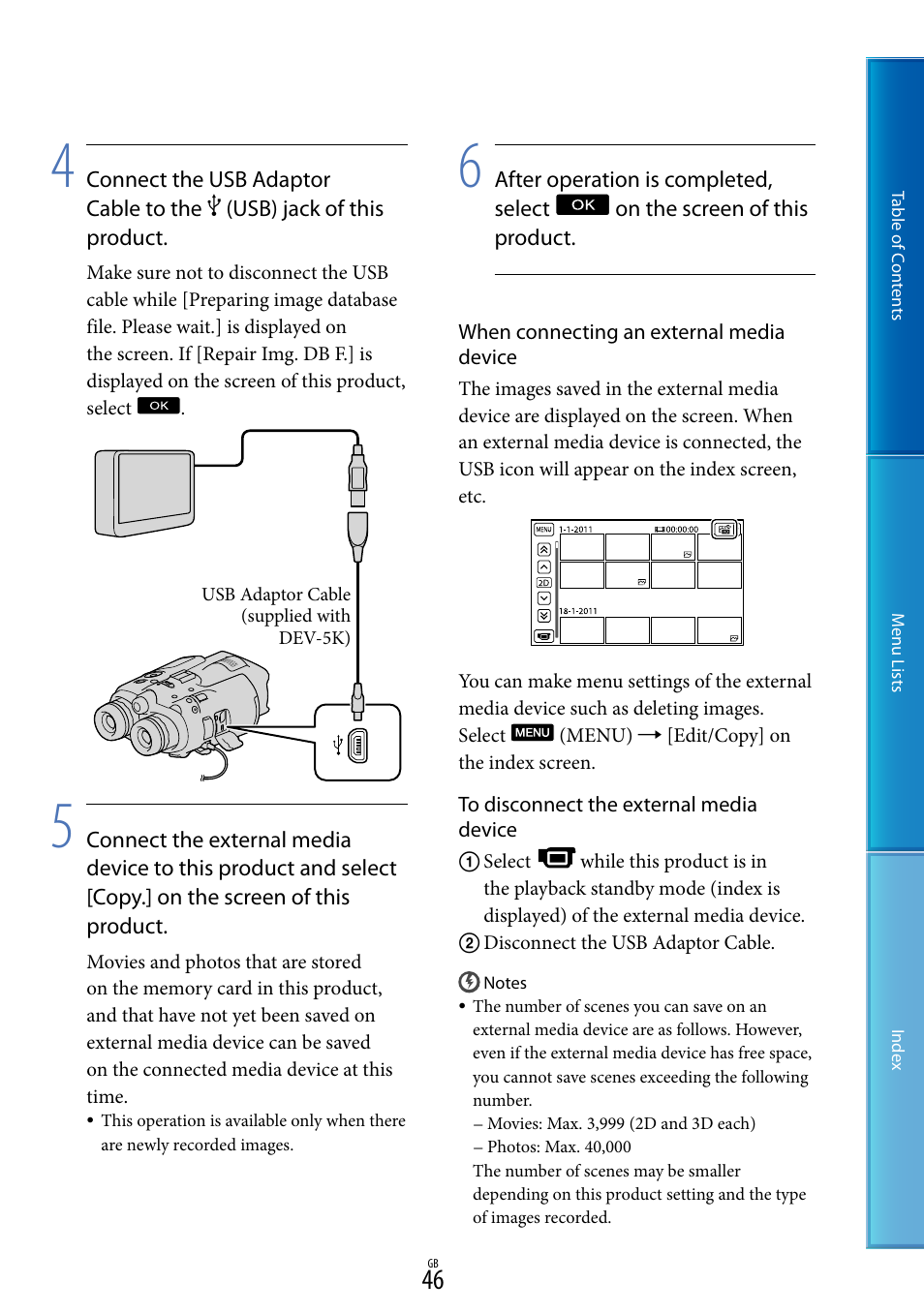 Sony DEV-5 User Manual | Page 46 / 98