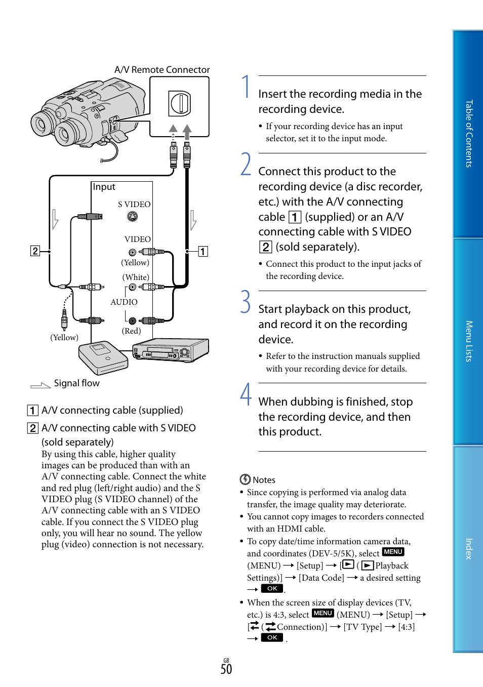 Sony DEV-5 User Manual | Page 50 / 98