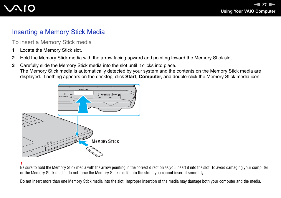 Sony VGN-AR870NA User Manual | Page 71 / 210