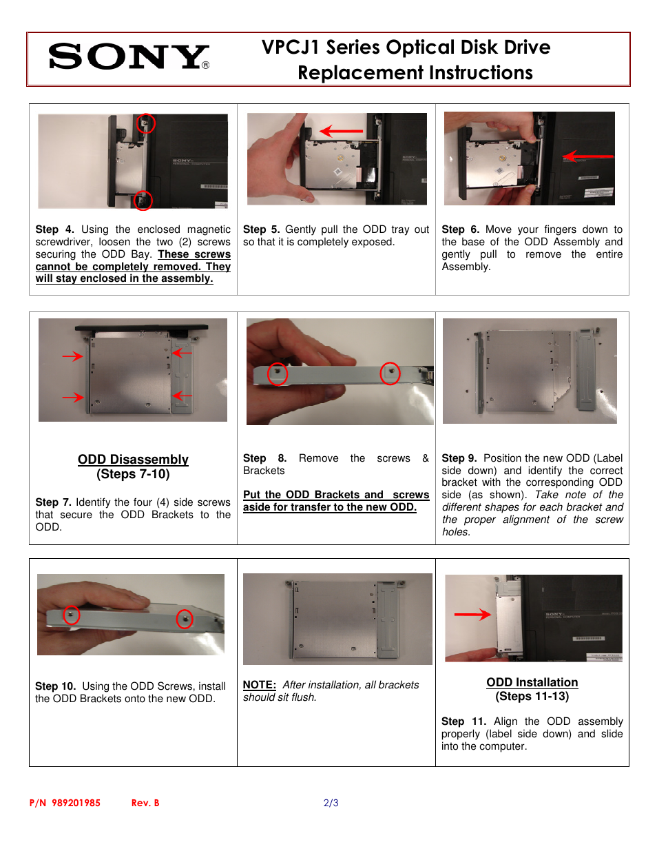 Sony VPCJ117FX User Manual | Page 2 / 3