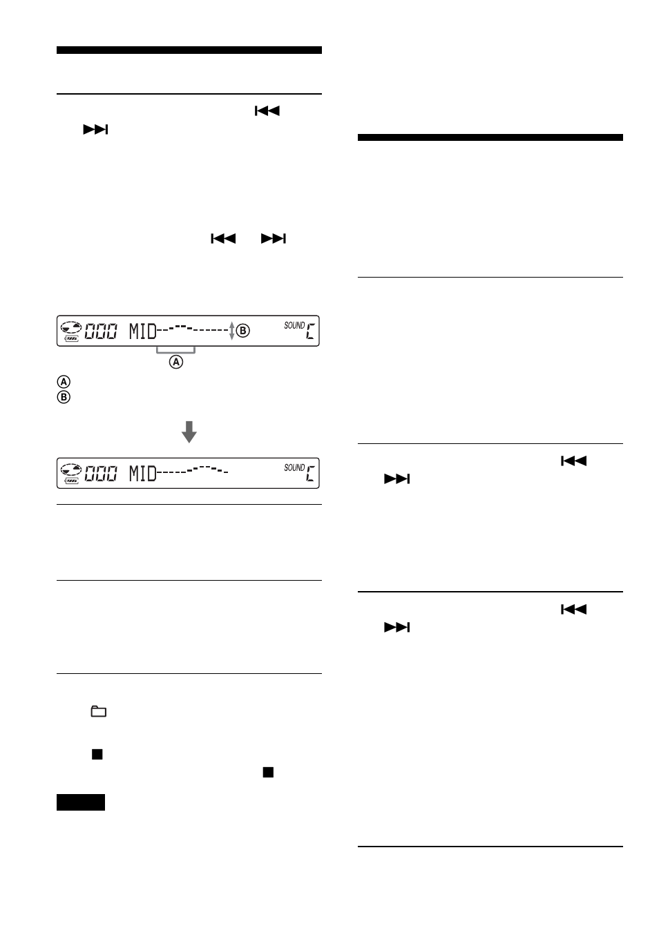 The g-protection function, Mmid | Sony D-NE900 User Manual | Page 26 / 44