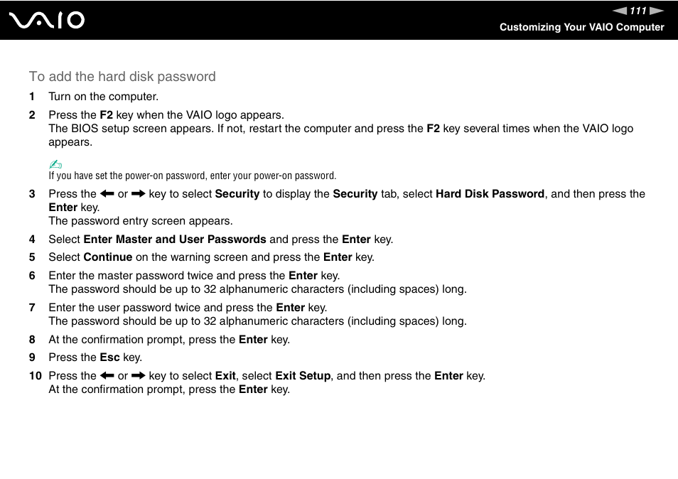 Sony VGN-SZ660N User Manual | Page 111 / 225