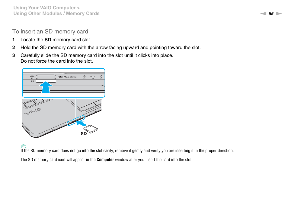 Sony VGN-NW226F User Manual | Page 55 / 152