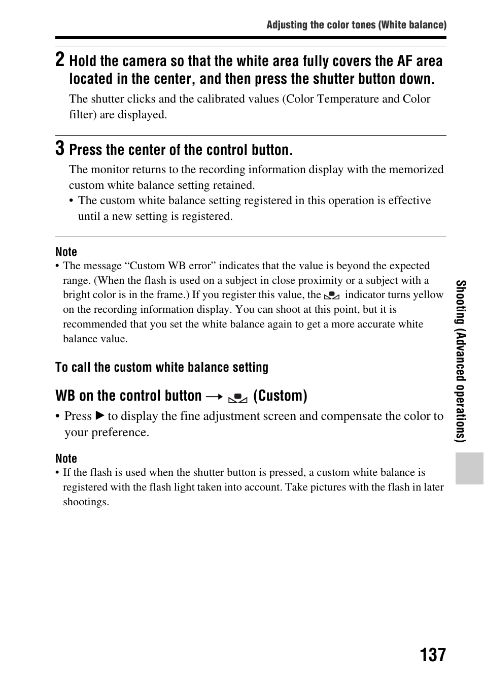 Sony SLT-A65VL User Manual | Page 137 / 214