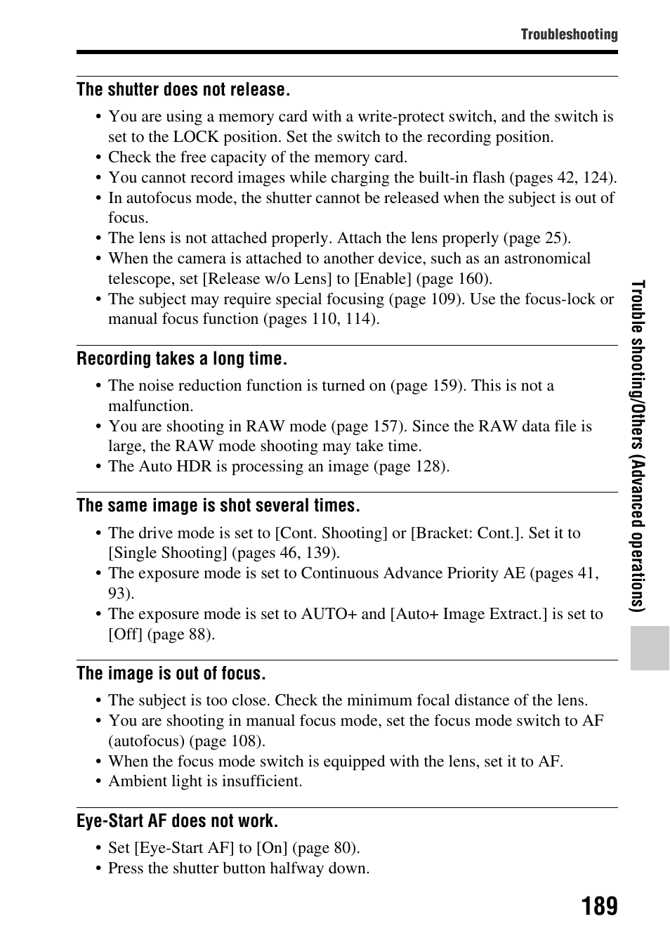 Sony SLT-A65VL User Manual | Page 189 / 214