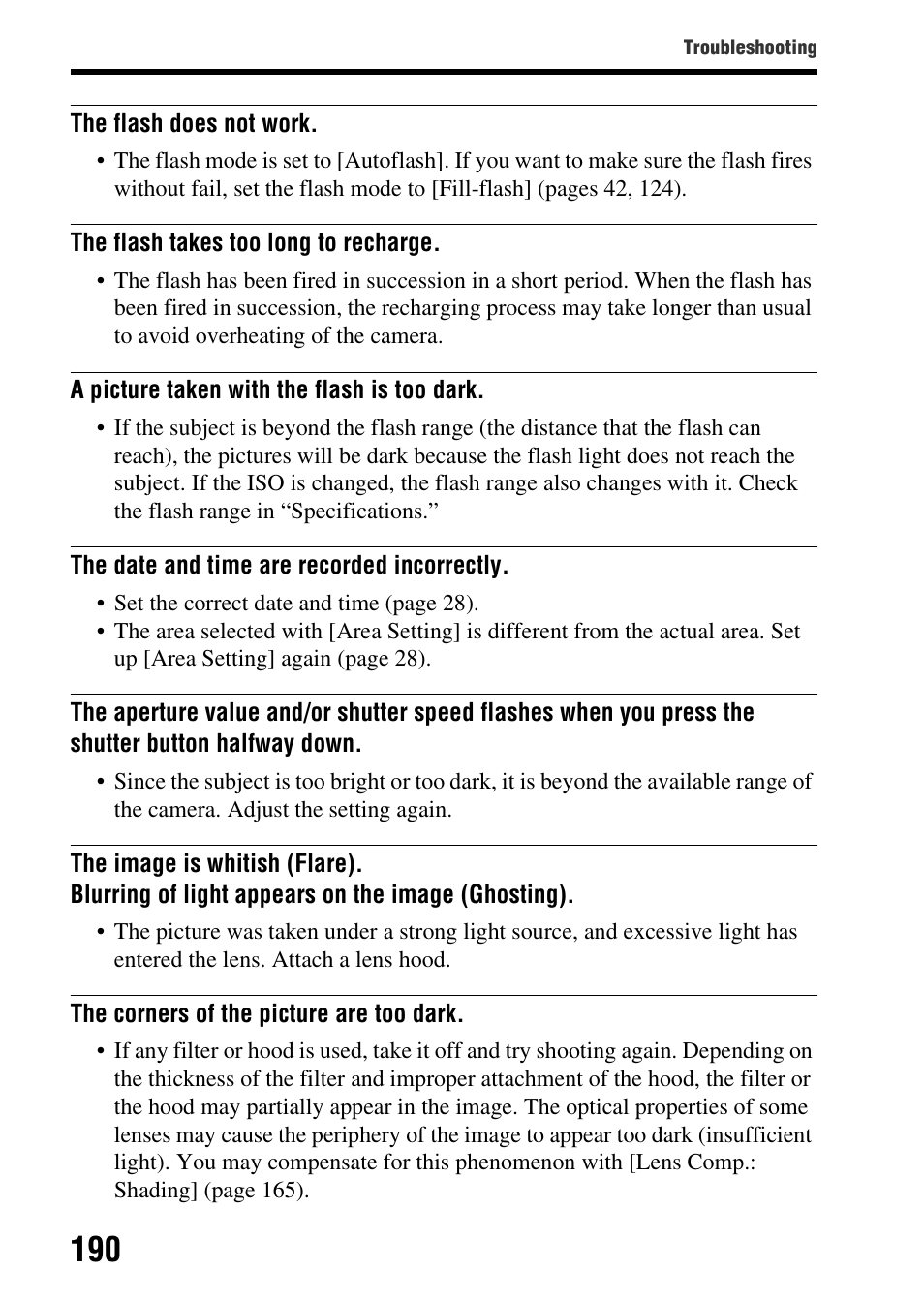 Sony SLT-A65VL User Manual | Page 190 / 214