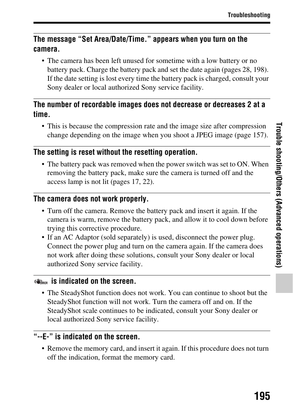 Sony SLT-A65VL User Manual | Page 195 / 214