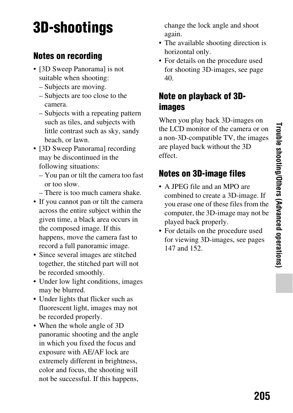 3d-shootings | Sony SLT-A65VL User Manual | Page 205 / 214