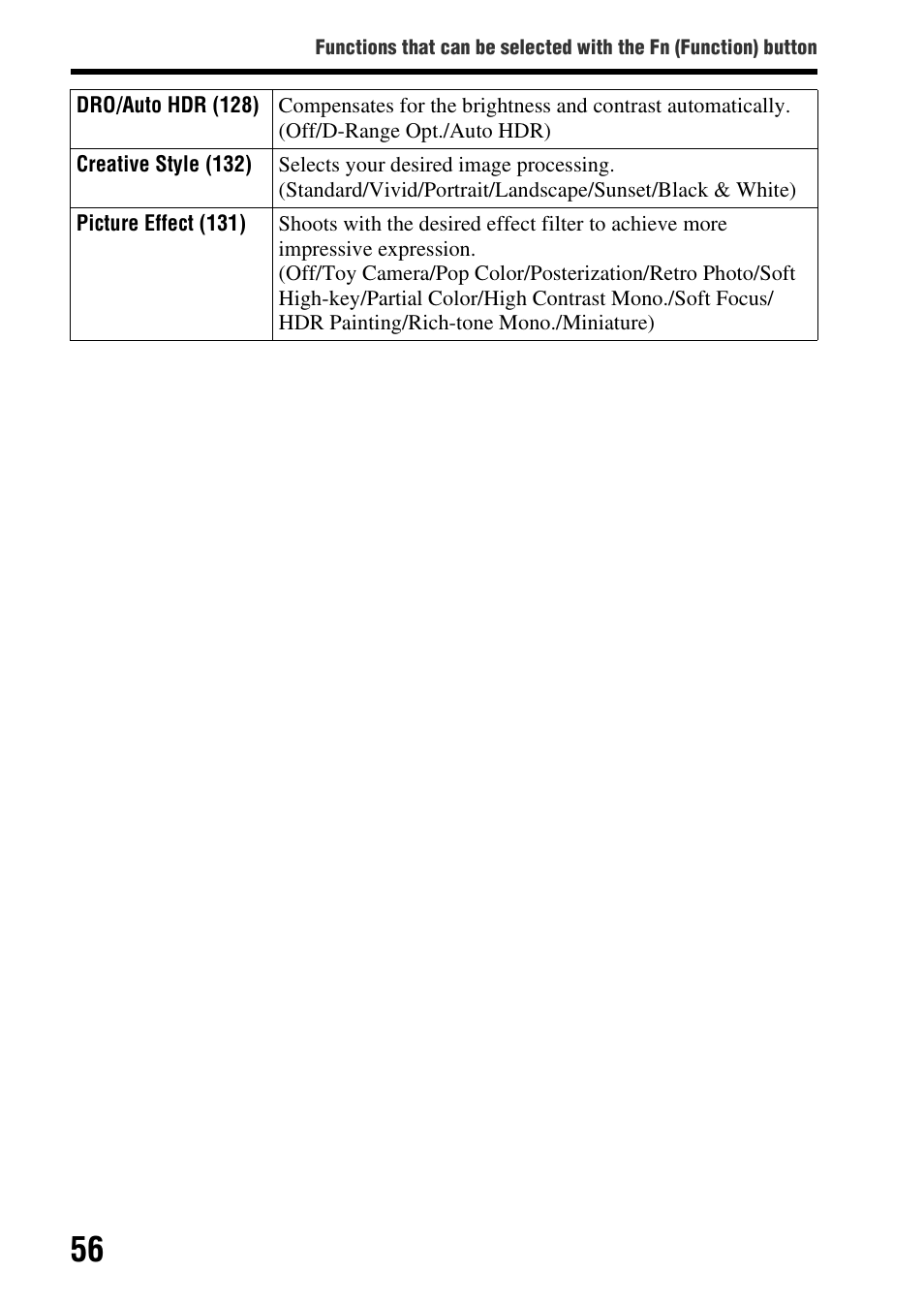Sony SLT-A65VL User Manual | Page 56 / 214