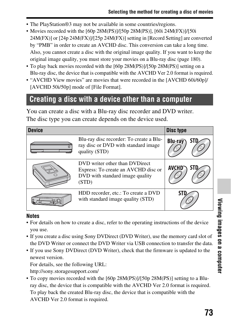 Sony SLT-A65VL User Manual | Page 73 / 214
