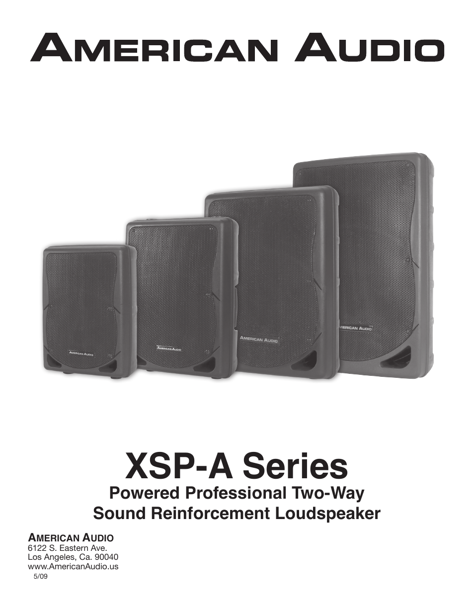 American Audio XSP-A User Manual | 24 pages
