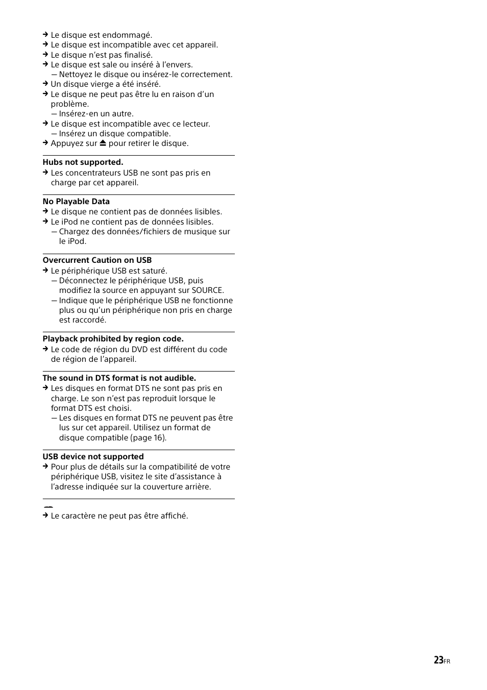 Sony XAV-65 User Manual | Page 45 / 72