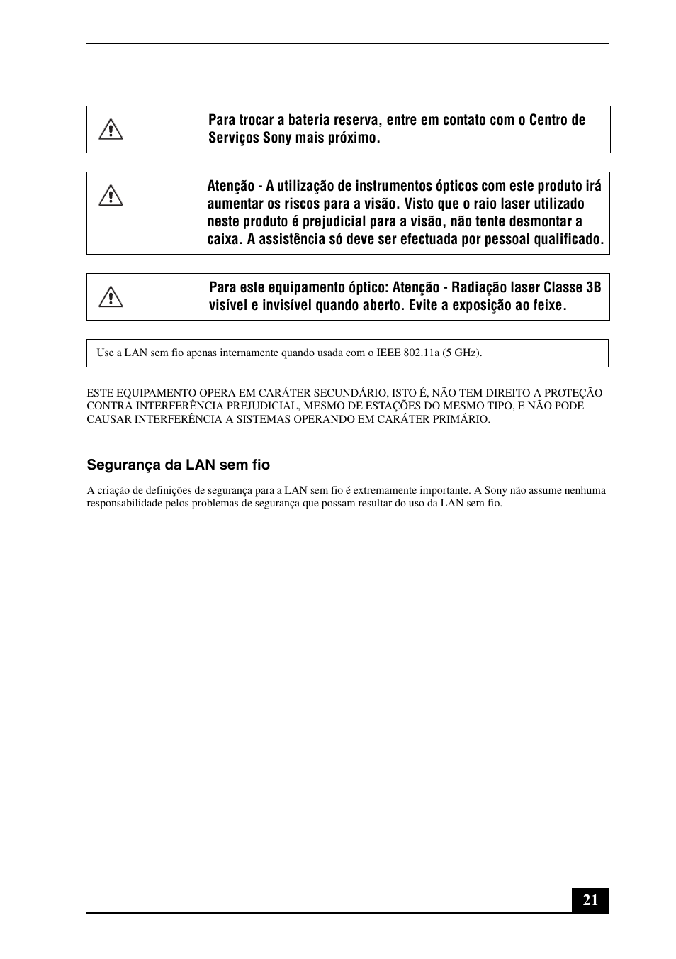 Sony VGN-SR390 User Manual | Page 21 / 24