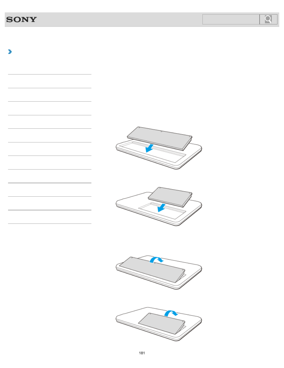 Installing/removing the battery pack, Details, How to use | Sony SVT13128CYS User Manual | Page 181 / 394