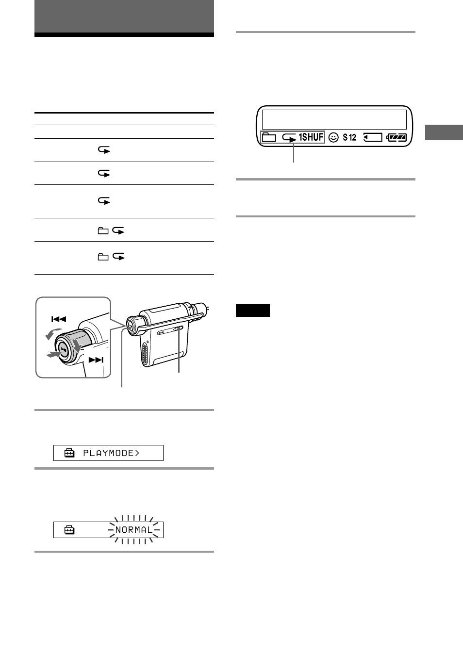 Advanced operations, Playback mode | Sony NW-MS90D User Manual | Page 27 / 64