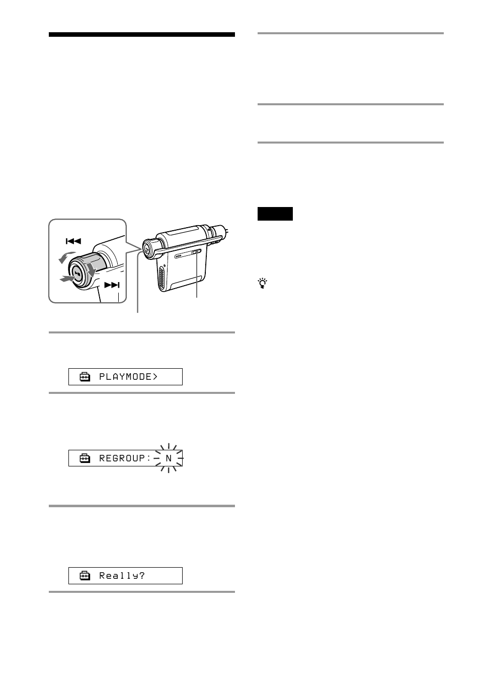 Regrouping songs (regroup) | Sony NW-MS90D User Manual | Page 42 / 64