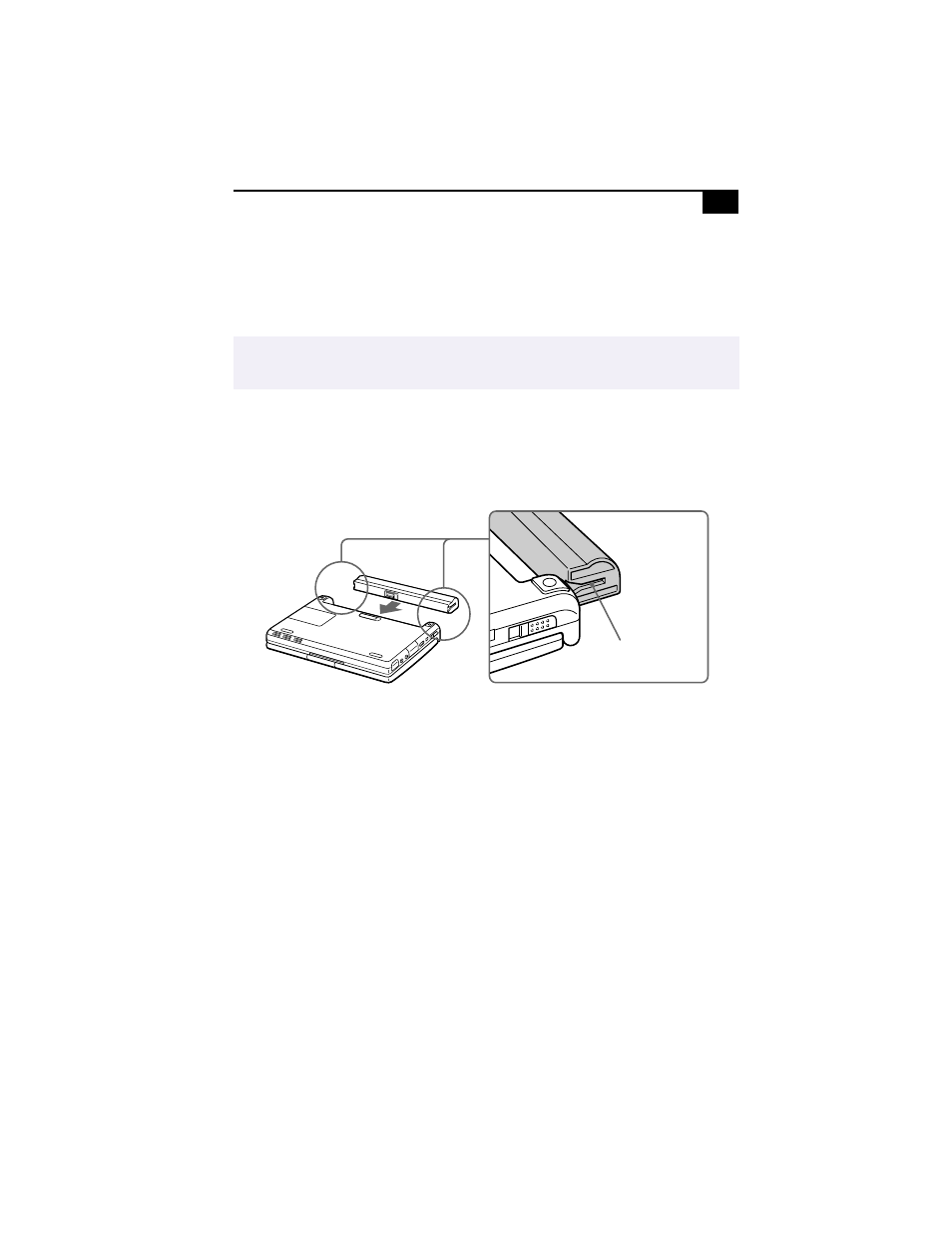 Using battery power, To insert the battery pack | Sony PCG-C1X User Manual | Page 21 / 111