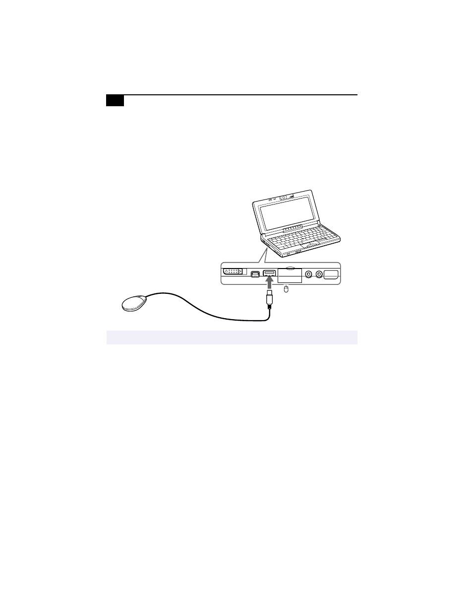 Connecting an external usb mouse, To connect an external mouse | Sony PCG-C1X User Manual | Page 50 / 111