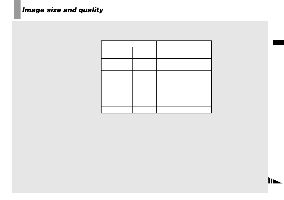 Image size and quality | Sony DSC-P8 User Manual | Page 19 / 120