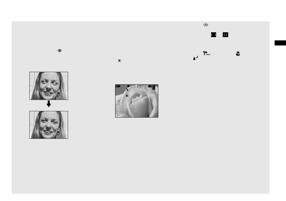 Shooting images with the af illuminator | Sony DSC-P8 User Manual | Page 27 / 120