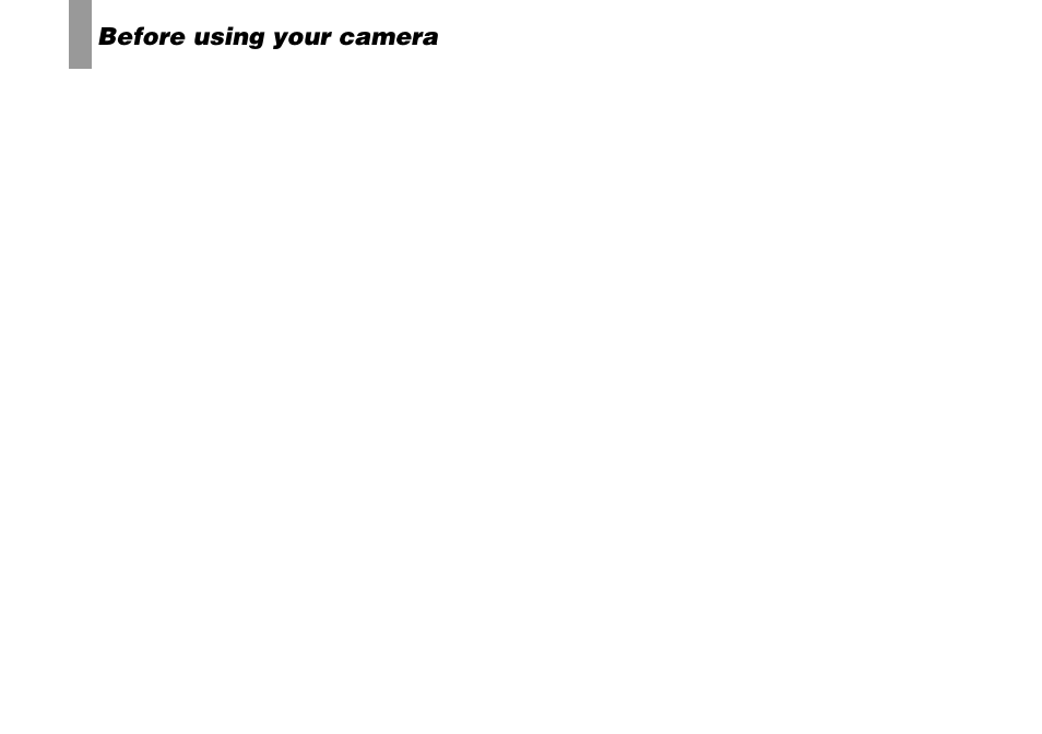 Before using your camera | Sony DSC-P8 User Manual | Page 4 / 120