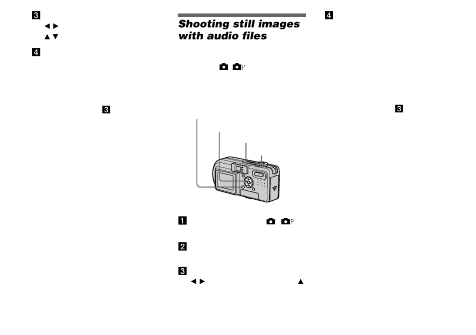 Shooting still images with audio files, Voice | Sony DSC-P8 User Manual | Page 54 / 120