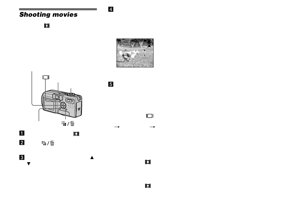 Enjoying movies, Shooting movies | Sony DSC-P8 User Manual | Page 68 / 120