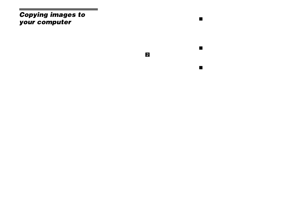 Enjoying images on your computer, Copying images to your computer, For windows users | Sony DSC-P8 User Manual | Page 74 / 120