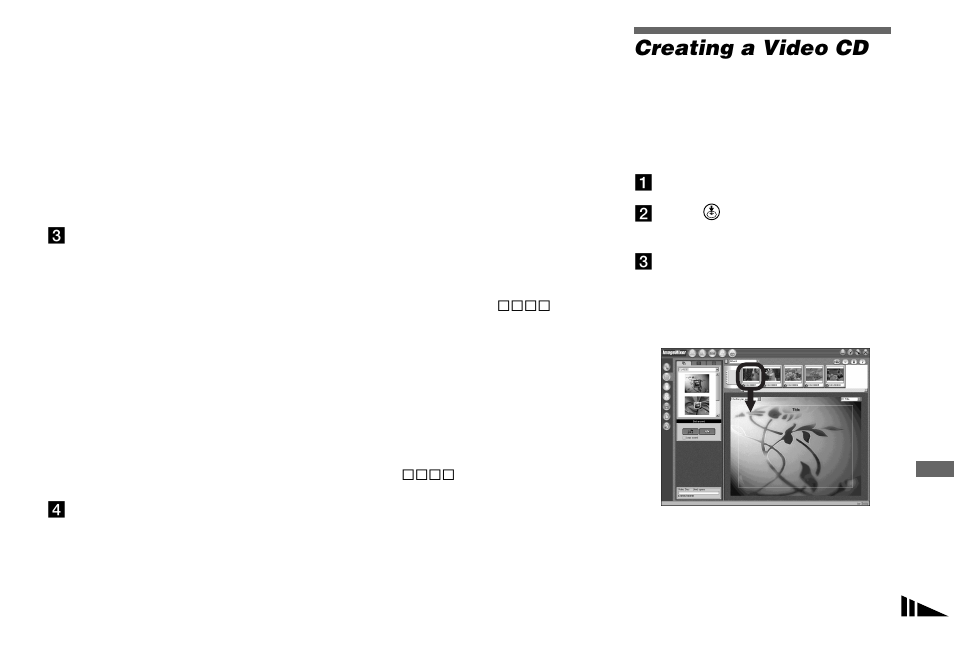 Creating a video cd | Sony DSC-P8 User Manual | Page 85 / 120