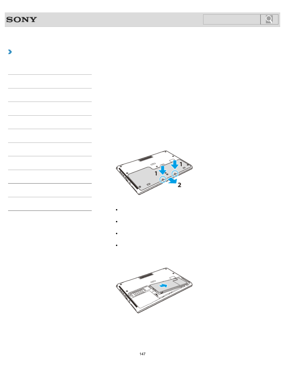 Installing/removing the battery pack, Details, How to use | Search | Sony SVS1511BFXB User Manual | Page 147 / 407