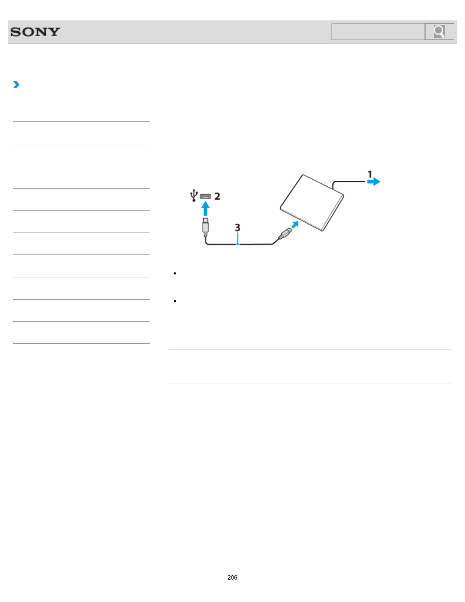 Connecting an external dvd drive, How to use, Search | Sony SVS1511BFXB User Manual | Page 206 / 407