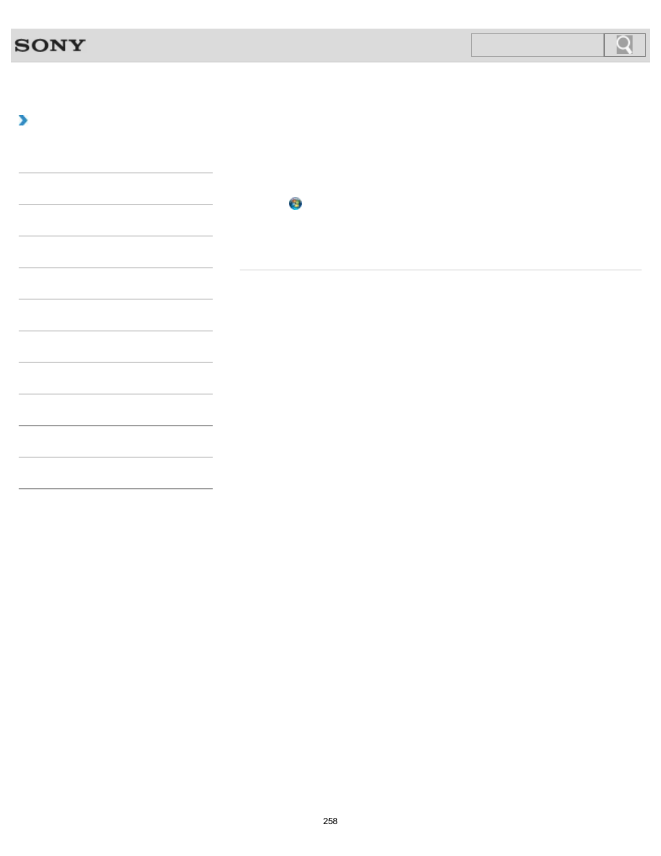 Checking the volume of the recovery area, How to use, Search | Sony SVS1511BFXB User Manual | Page 258 / 407