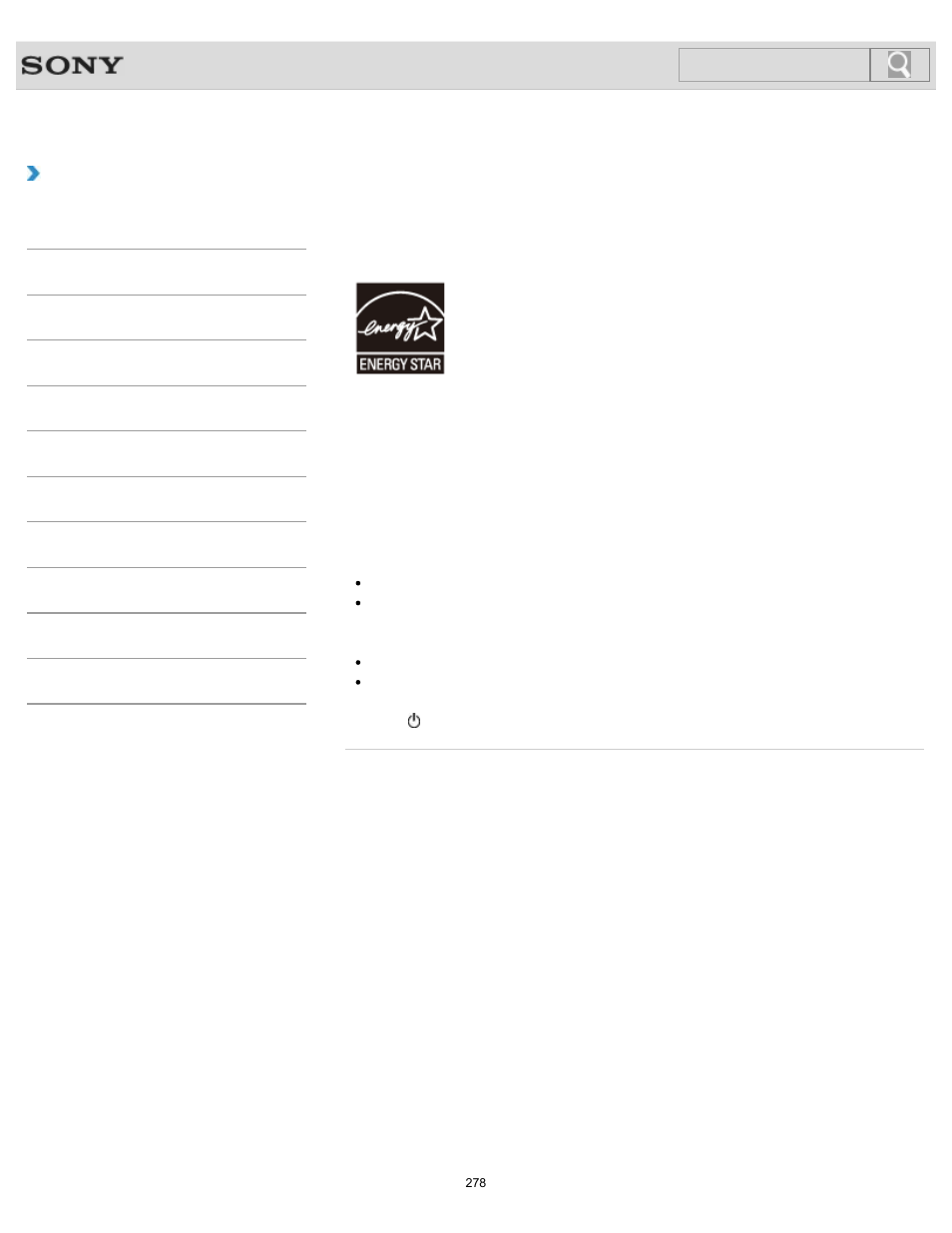 About the international energy star(r) program, How to use, Search | Sony SVS1511BFXB User Manual | Page 278 / 407