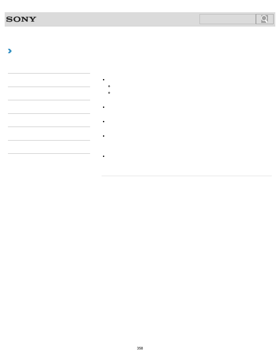 Troubleshooting, Search | Sony SVS1511BFXB User Manual | Page 358 / 407