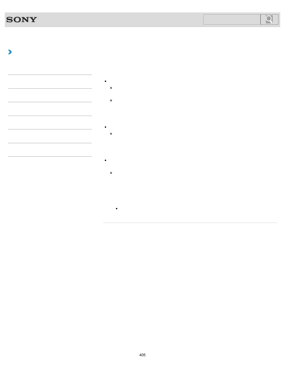 Troubleshooting, Search | Sony SVS1511BFXB User Manual | Page 405 / 407