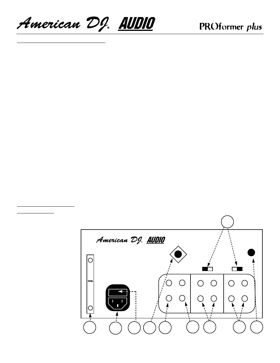 Functions [front panel) cont, Inputs and outputs (rear panel) | American Audio SKILZ XDM-2221 User Manual | Page 6 / 8