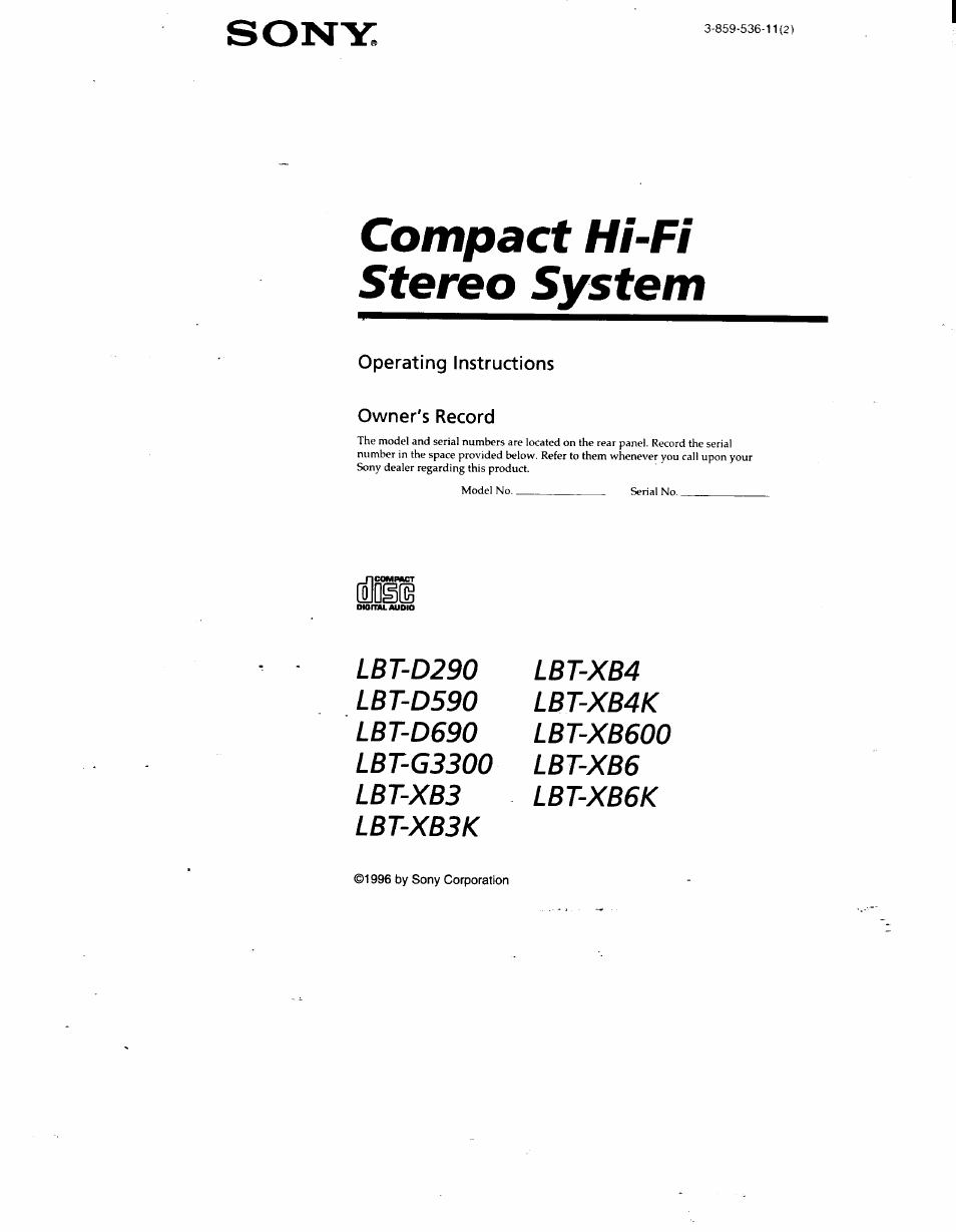 Sony LBT-D690 User Manual | 42 pages