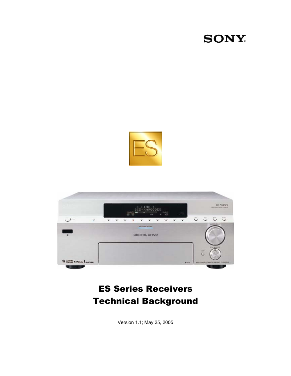 Sony STR-DA9000ES User Manual | 38 pages