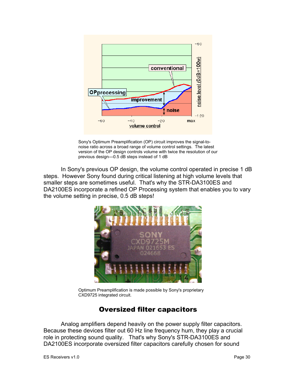 Oversized filter capacitors | Sony STR-DA9000ES User Manual | Page 30 / 38