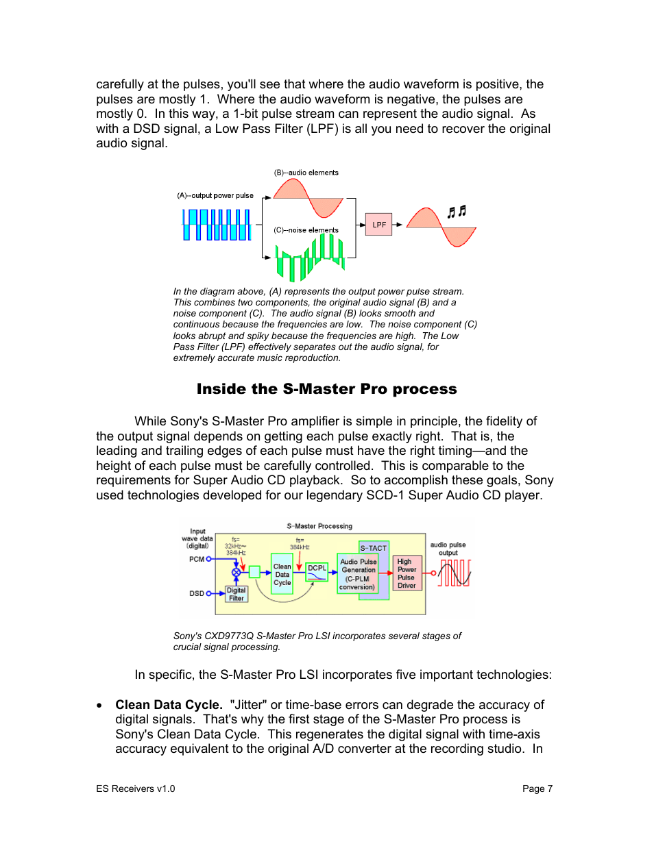 Inside the s-master pro process | Sony STR-DA9000ES User Manual | Page 7 / 38