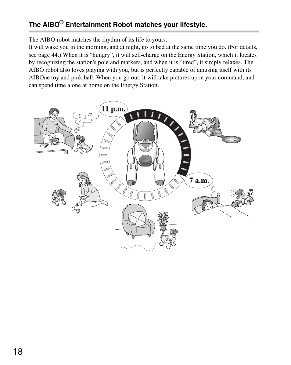 Sony ERS-7 User Manual | Page 18 / 120