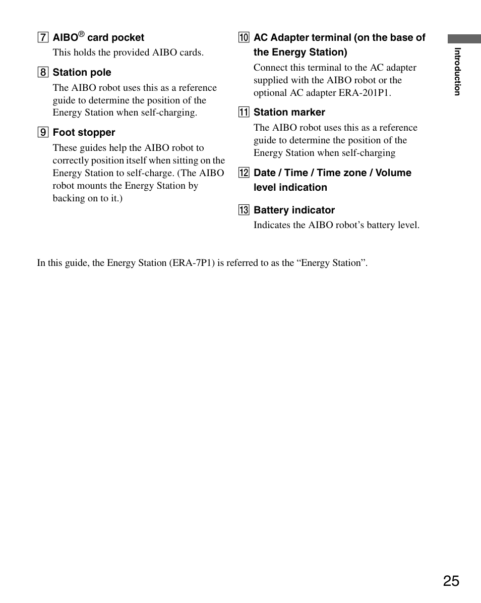 Sony ERS-7 User Manual | Page 25 / 120