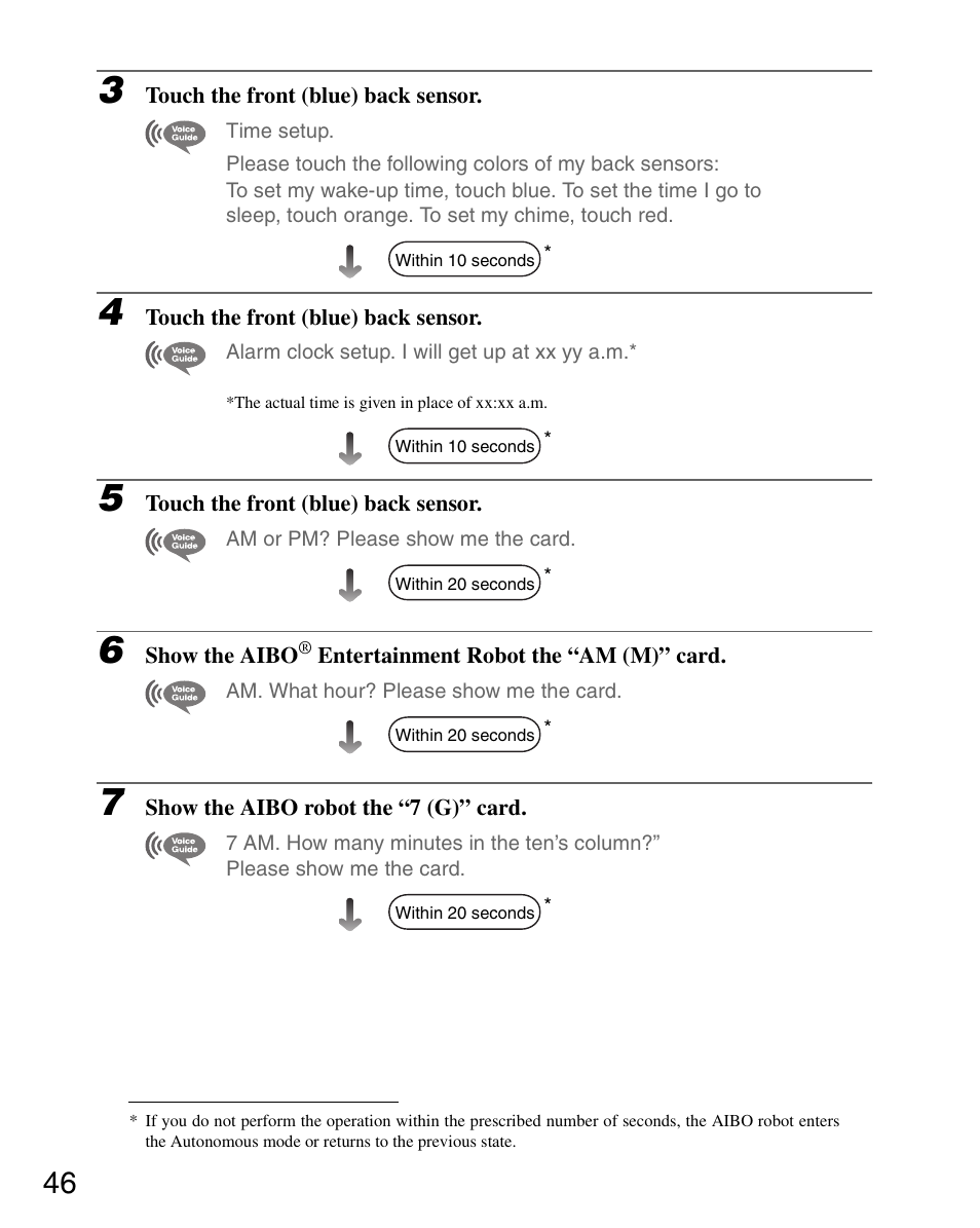 Sony ERS-7 User Manual | Page 46 / 120