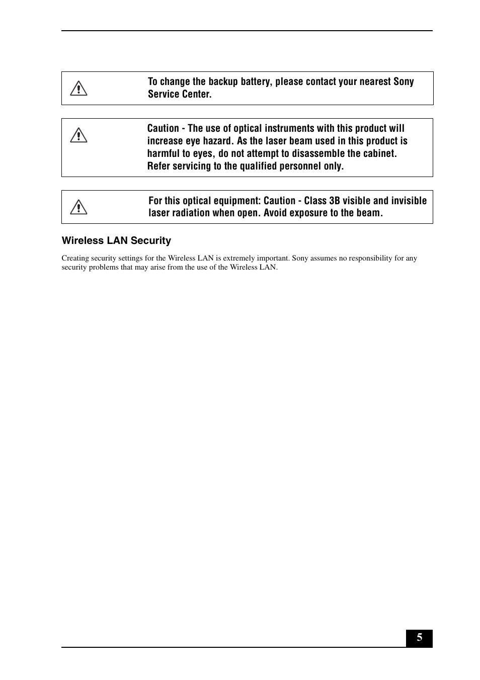 Sony VGC-JS250J User Manual | Page 5 / 24