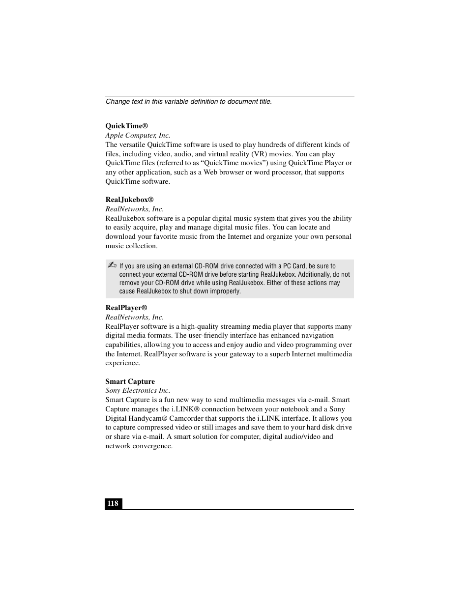 Sony PCG-GRX510P User Manual | Page 118 / 160